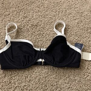 Abercrombie & Fitch Black and White Bikini Top